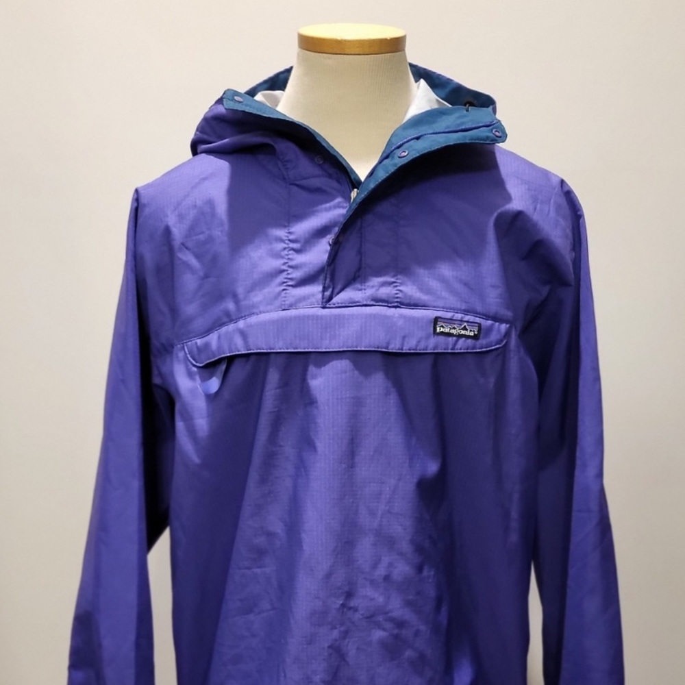 Patagonia 1990s Anarok made in the USA snap T packable pullover windbreaker
